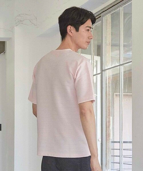 MEN'S BIGI / メンズビギ Tシャツ | タックジャガードVネックTシャツ | 詳細8