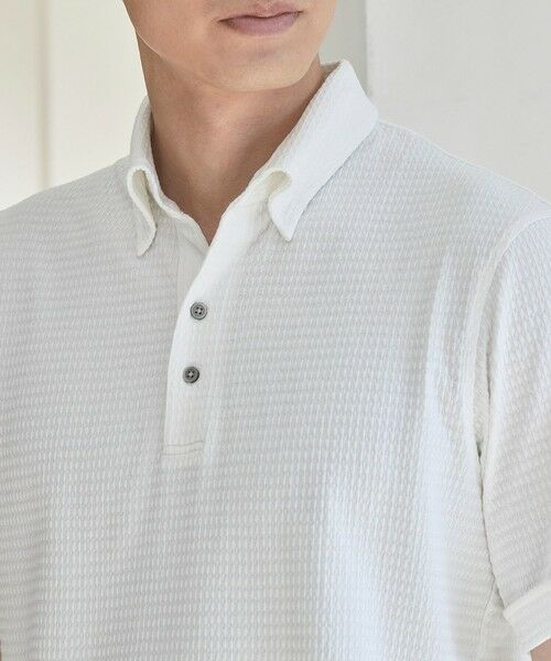 MEN'S BIGI / メンズビギ ポロシャツ | カットサッカースキッパーポロシャツ | 詳細3