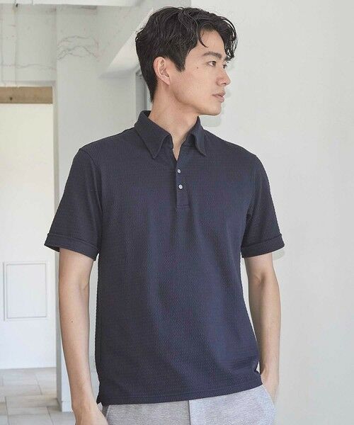 MEN'S BIGI / メンズビギ ポロシャツ | カットサッカースキッパーポロシャツ | 詳細5