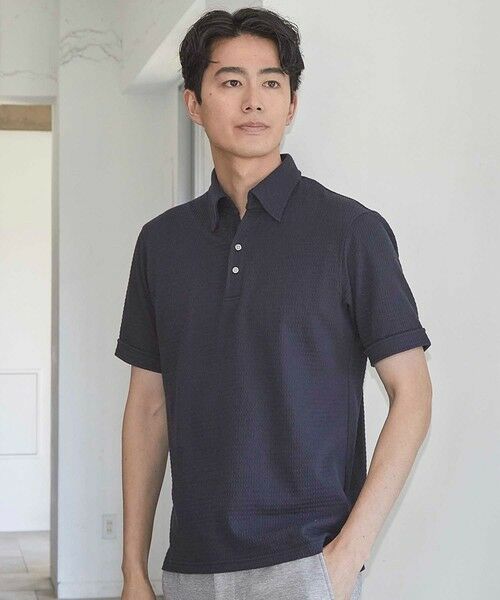 MEN'S BIGI / メンズビギ ポロシャツ | カットサッカースキッパーポロシャツ | 詳細6