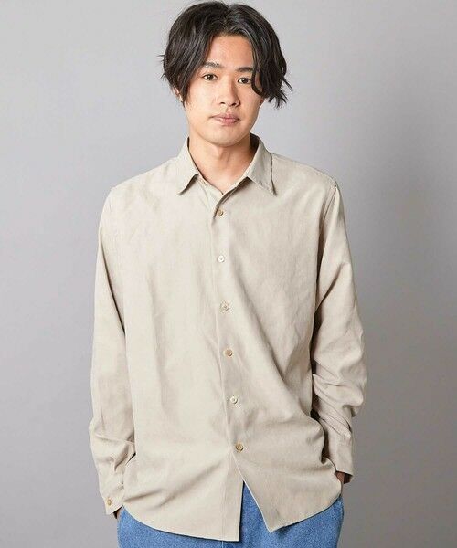 MEN'S BIGI / メンズビギ シャツ・ブラウス | リラックスフィット フェイクスウェードシャツ | 詳細1