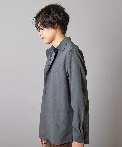MEN'S BIGI / メンズビギ シャツ・ブラウス | リラックスフィット フェイクスウェードシャツ | 詳細7