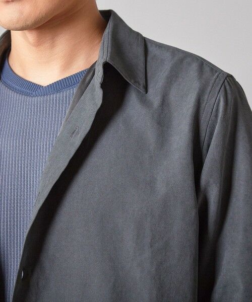 MEN'S BIGI / メンズビギ シャツ・ブラウス | リラックスフィット フェイクスウェードシャツ | 詳細9