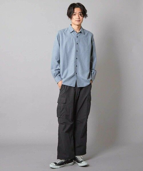 MEN'S BIGI / メンズビギ シャツ・ブラウス | リラックスフィット フェイクスウェードシャツ | 詳細15