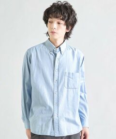 MEN'S BIGI / メンズビギ シャツ・ブラウス | ブリーチ加工デニムシャツ