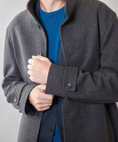 MEN'S BIGI / メンズビギ その他アウター | ウール調ヘリンボーンコート | 詳細8