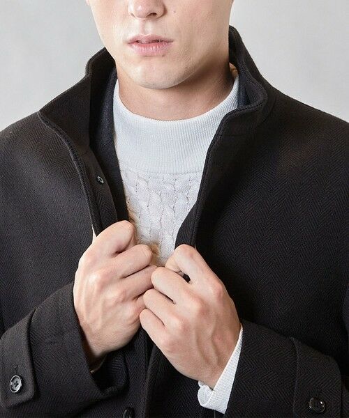 MEN'S BIGI / メンズビギ その他アウター | ウール調ヘリンボーンコート | 詳細13