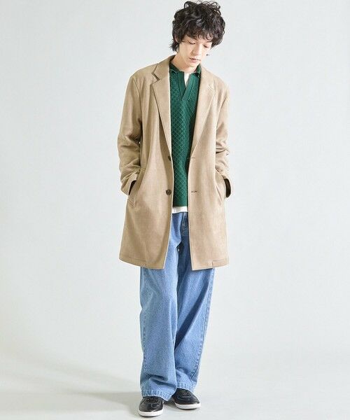 MEN'S BIGI / メンズビギ その他アウター | ビーガンスウェード チェスターコート | 詳細4