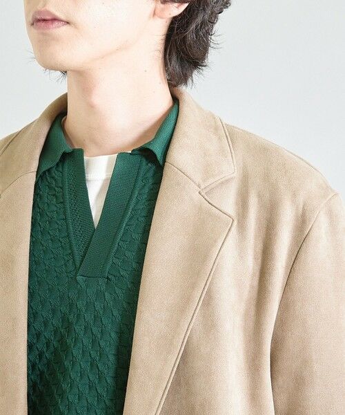MEN'S BIGI / メンズビギ その他アウター | ビーガンスウェード チェスターコート | 詳細5
