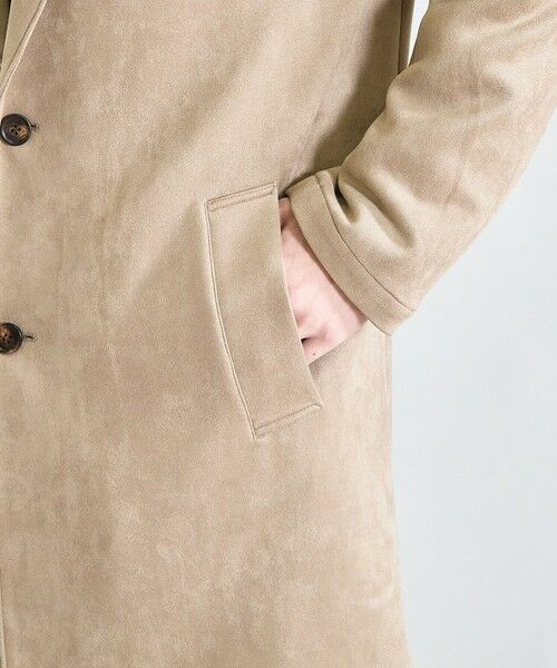 MEN'S BIGI / メンズビギ その他アウター | ビーガンスウェード チェスターコート | 詳細7