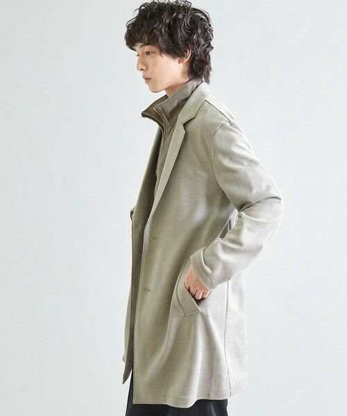 MEN'S BIGI / メンズビギ その他アウター | ビーガンスウェード チェスターコート | 詳細9