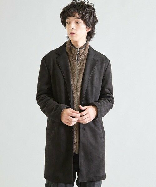 MEN'S BIGI / メンズビギ その他アウター | ビーガンスウェード チェスターコート | 詳細13