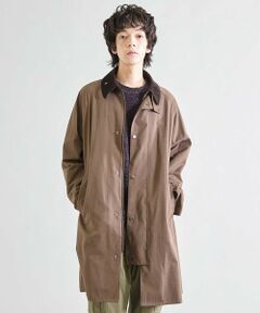 MEN'S BIGI / メンズビギ ステンカラーコート | 2WAY ピーチスキンステンカラーコート