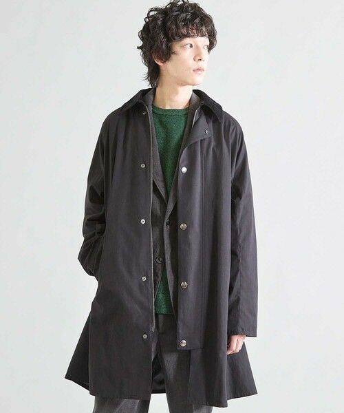 MEN'S BIGI / メンズビギ ステンカラーコート | 2WAY ピーチスキンステンカラーコート | 詳細1