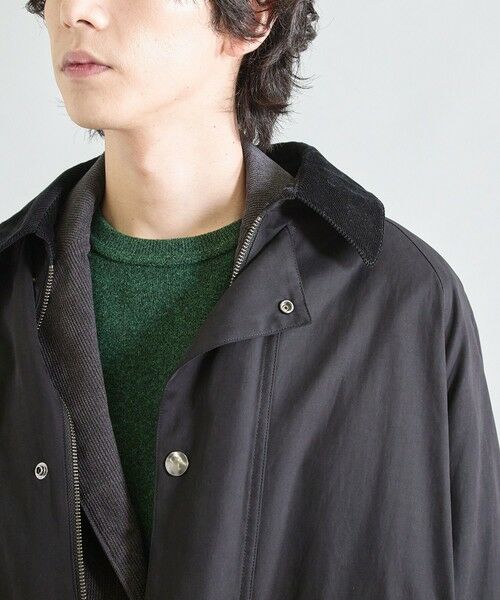 MEN'S BIGI / メンズビギ ステンカラーコート | 2WAY ピーチスキンステンカラーコート | 詳細4