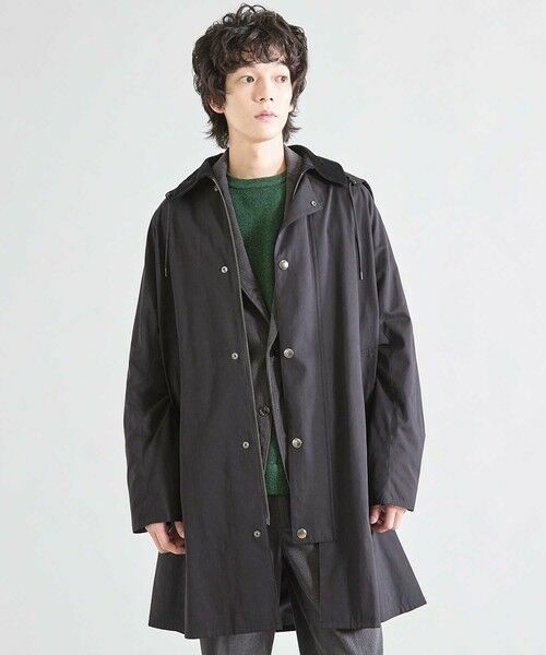 MEN'S BIGI / メンズビギ ステンカラーコート | 2WAY ピーチスキンステンカラーコート | 詳細6