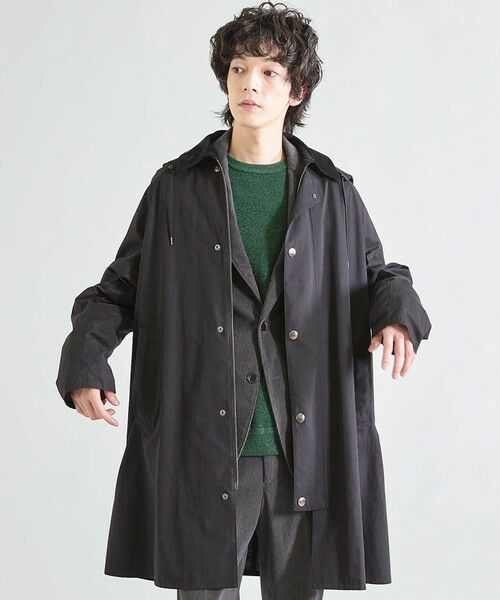 MEN'S BIGI / メンズビギ ステンカラーコート | 2WAY ピーチスキンステンカラーコート | 詳細7