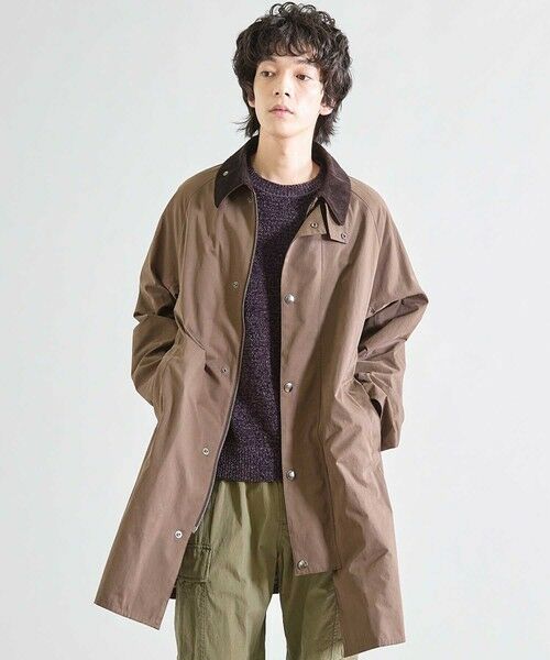 MEN'S BIGI / メンズビギ ステンカラーコート | 2WAY ピーチスキンステンカラーコート | 詳細12