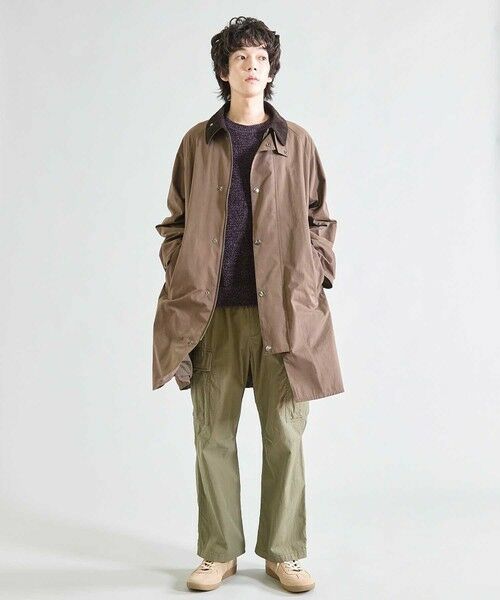 MEN'S BIGI / メンズビギ ステンカラーコート | 2WAY ピーチスキンステンカラーコート | 詳細18