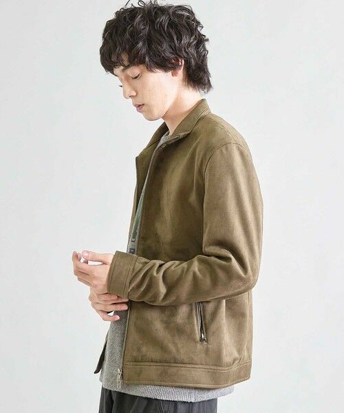 MEN'S BIGI / メンズビギ ブルゾン | ビーガンスウェード ジップブルゾン | 詳細2