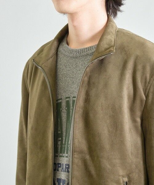 MEN'S BIGI / メンズビギ ブルゾン | ビーガンスウェード ジップブルゾン | 詳細4