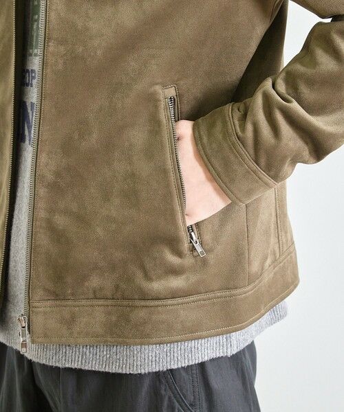MEN'S BIGI / メンズビギ ブルゾン | ビーガンスウェード ジップブルゾン | 詳細5