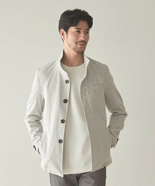 MEN'S BIGI / メンズビギ ブルゾン | スーパーストレッチT/Cツイルスタンドカラーブルゾン | 詳細1