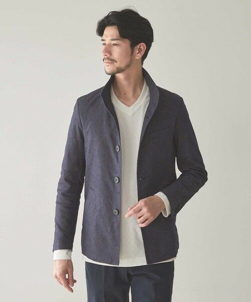 MEN'S BIGI / メンズビギ ブルゾン | スーパーストレッチT/Cツイルスタンドカラーブルゾン | 詳細9