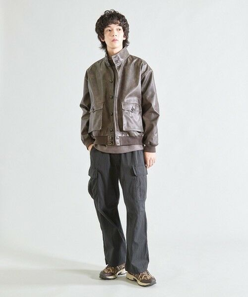 MEN'S BIGI / メンズビギ ブルゾン | ビーガンレザースタンドブルゾン | 詳細17