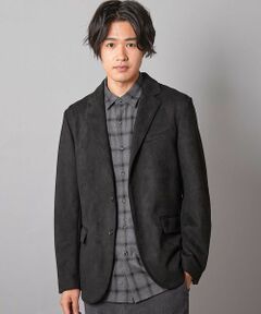 MEN'S BIGI / メンズビギ テーラードジャケット | リラックスフィットフェイクスエードジャケット