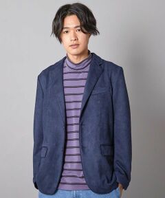 MEN'S BIGI / メンズビギ テーラードジャケット | リラックスフィットフェイクスエードジャケット