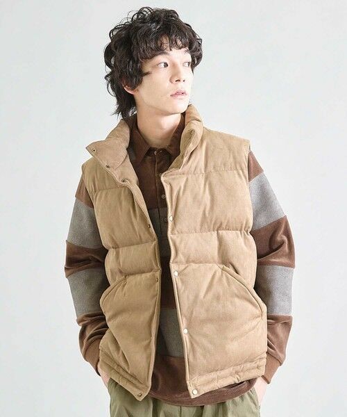 MEN'S BIGI / メンズビギ ダウンジャケット・ベスト | フェイクスウェード 中綿ベスト | 詳細2