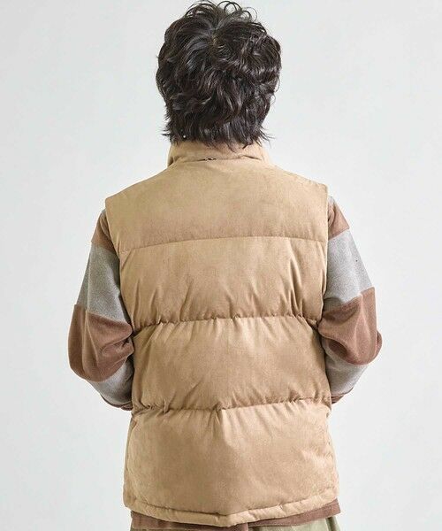 MEN'S BIGI / メンズビギ ダウンジャケット・ベスト | フェイクスウェード 中綿ベスト | 詳細3