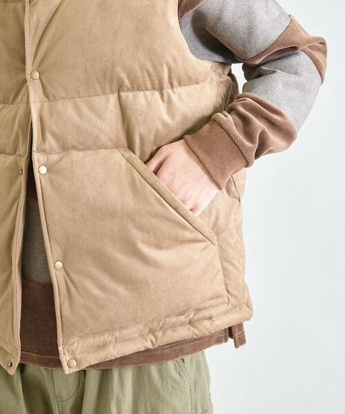 MEN'S BIGI / メンズビギ ダウンジャケット・ベスト | フェイクスウェード 中綿ベスト | 詳細5