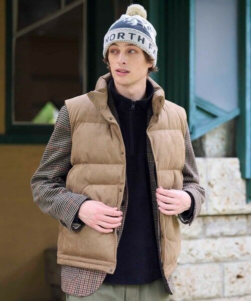 MEN'S BIGI / メンズビギ ダウンジャケット・ベスト | フェイクスウェード 中綿ベスト | 詳細8