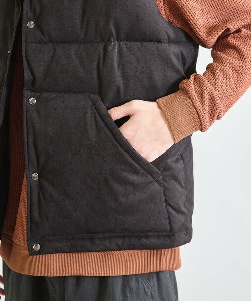 MEN'S BIGI / メンズビギ ダウンジャケット・ベスト | フェイクスウェード 中綿ベスト | 詳細14