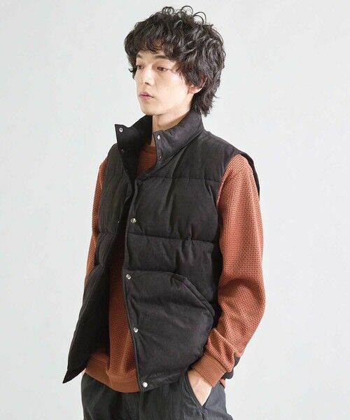 MEN'S BIGI / メンズビギ ダウンジャケット・ベスト | フェイクスウェード 中綿ベスト | 詳細10