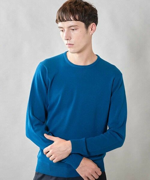 MEN'S BIGI / メンズビギ ニット・セーター | 【 吸湿・発熱・保温】ウォッシャブル クルーネック ニット | 詳細18