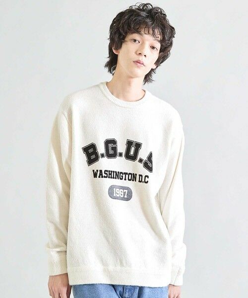 MEN'S BIGI / メンズビギ ニット・セーター | ソフトタッチファンシーヤーン杢ニット | 詳細1