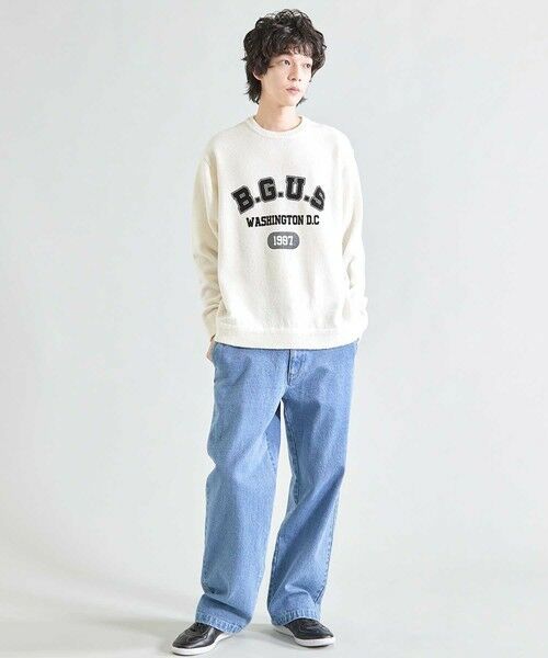 MEN'S BIGI / メンズビギ ニット・セーター | ソフトタッチファンシーヤーン杢ニット | 詳細5