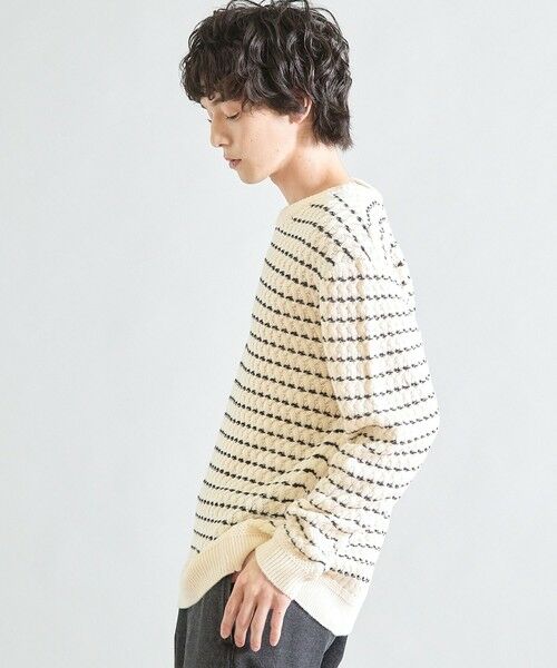 MEN'S BIGI / メンズビギ ニット・セーター | バスケット編み テープヤーンウォッシャブルニット | 詳細2