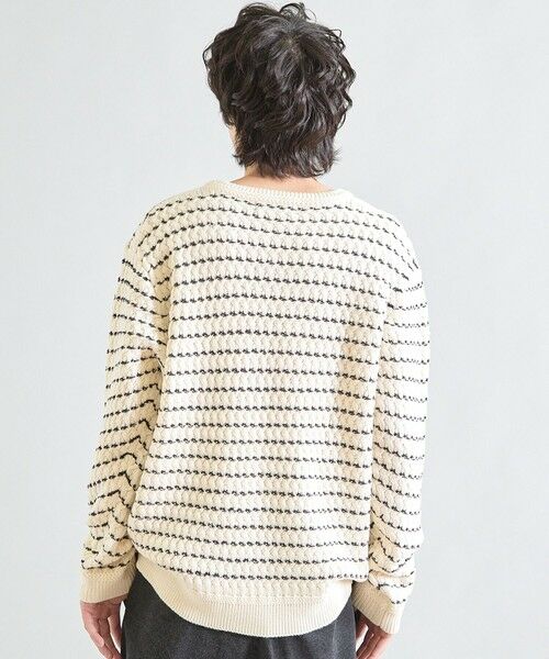 MEN'S BIGI / メンズビギ ニット・セーター | バスケット編み テープヤーンウォッシャブルニット | 詳細3