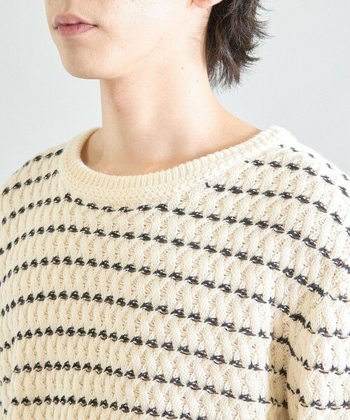 MEN'S BIGI / メンズビギ ニット・セーター | バスケット編み テープヤーンウォッシャブルニット | 詳細5