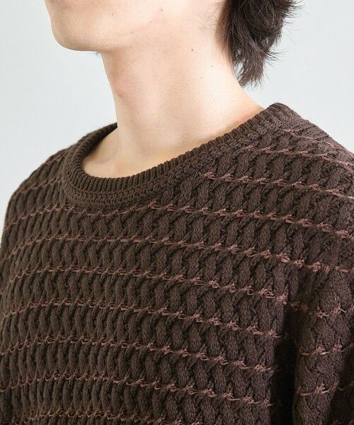 MEN'S BIGI / メンズビギ ニット・セーター | バスケット編み テープヤーンウォッシャブルニット | 詳細16