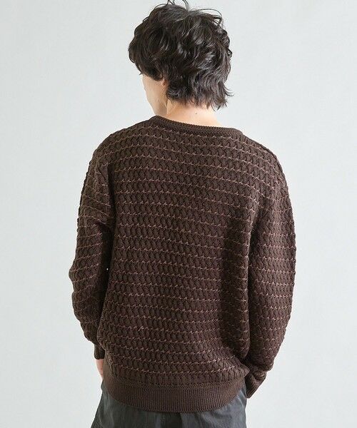 MEN'S BIGI / メンズビギ ニット・セーター | バスケット編み テープヤーンウォッシャブルニット | 詳細14