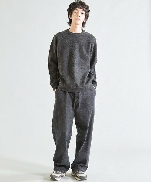 MEN'S BIGI / メンズビギ ニット・セーター | Wフェイス スフレヤーン ウォッシャブルニット | 詳細5