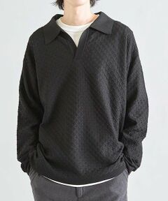 MEN'S BIGI / メンズビギ ニット・セーター | ＜WEB限定＞ハイゲージ スキッパー ウォッシャブル ポロニット