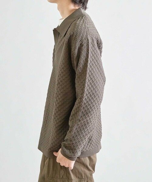 MEN'S BIGI / メンズビギ ニット・セーター | ＜WEB限定＞ハイゲージ スキッパー ウォッシャブル ポロニット | 詳細2