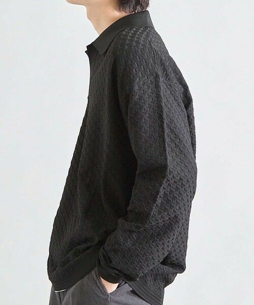 MEN'S BIGI / メンズビギ ニット・セーター | ＜WEB限定＞ハイゲージ スキッパー ウォッシャブル ポロニット | 詳細7