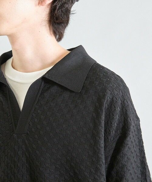MEN'S BIGI / メンズビギ ニット・セーター | ＜WEB限定＞ハイゲージ スキッパー ウォッシャブル ポロニット | 詳細9